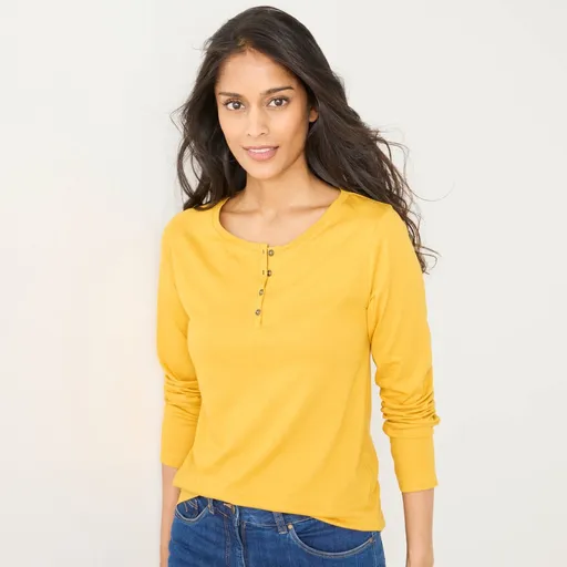 Tričko s tuniským výstrihom a dlhými rukávmi