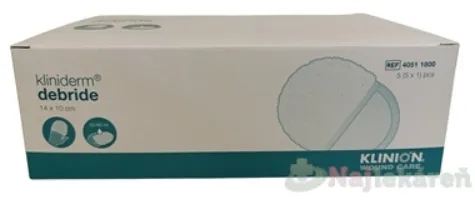Kliniderm Debride Odstraňovač nečistôt mechanický 14x10cm 5ks