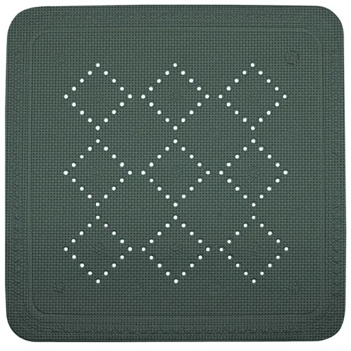 Spirella Protiskluzová podložka do sprchy ALASKA,tmavě zelená, 55 x 55 cm