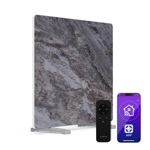 Klarstein MarmoHeat infračervený panel | 420 W | 6 - 12 m² | mramorový dizajn | 70 cm x 63 cm