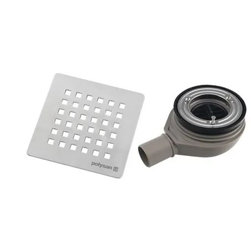 Polysan Flexia vaničkový sifón 90 mm krytka nerez 17731