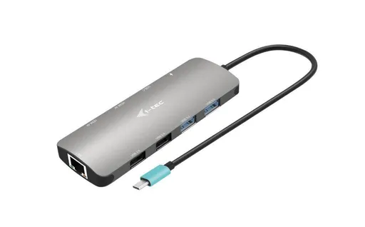 i-tec USB-C Metal Nano 2x HDMI Docking Station, PD 100W