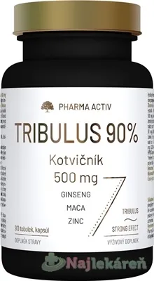 Pharma Activ Tribulus 90% Kotvičník 500 mg 90 kapsúl