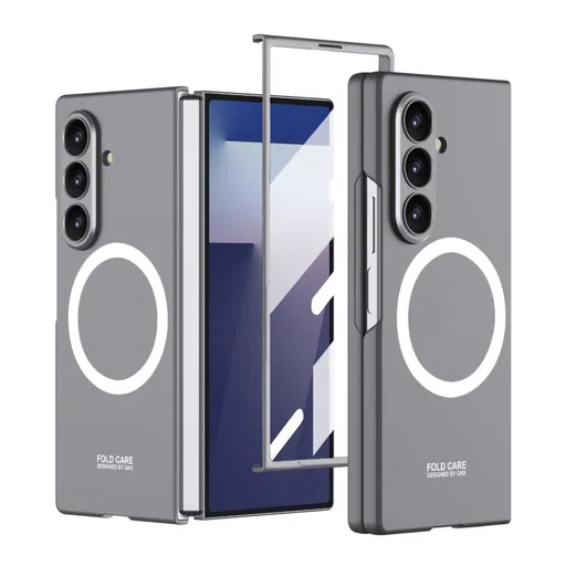 GKK MAGSAFE Ochranný kryt so zabudovaným sklom Samsung Galaxy Z Fold7 5G GREY