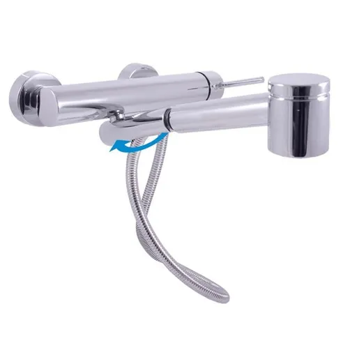 RAV SLEZÁK Seina drezová nástenná batéria seine s vyťahovacou sprchou, chróm SE903.5