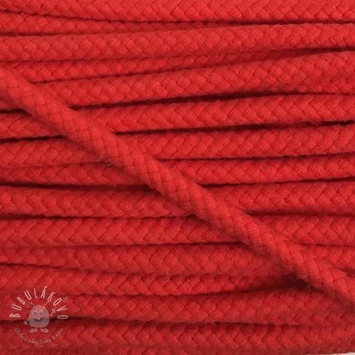 Bavlnená šnúra 8 mm red