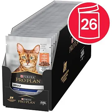 Pro Plan Cat Housecat s lososom 26× 85 g (7613287107886)