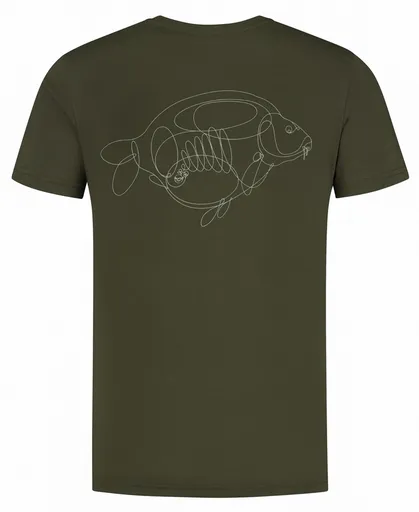 Korda tričko one liner tee olive - xxxl