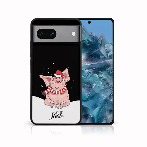 MY ART Kryt s vianočným dizajnom Google Pixel 8 LET IT SNOW (075)