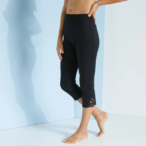 3/4 legíny s macramé a pružnýmpásom