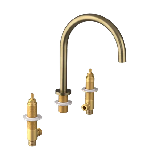 SAPHO - ULTRAMIX telo 3-prvkovej umývadlovej batérie, zlato mat UT017G-1