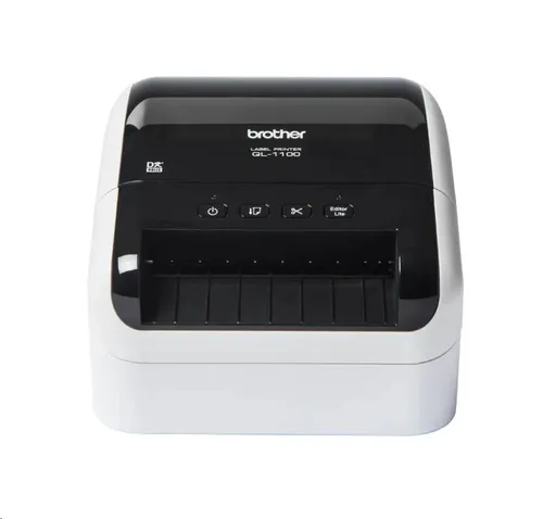 BROTHER tlačiareň štítkov QL-1110 - 101, 6mm, termotlač, USB, WIFI, BT, LAN, Profesionálna Tlačiareň Štítkov