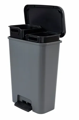 CURVER Odpadkový kôš Compatta 23+23L | tmavosivá