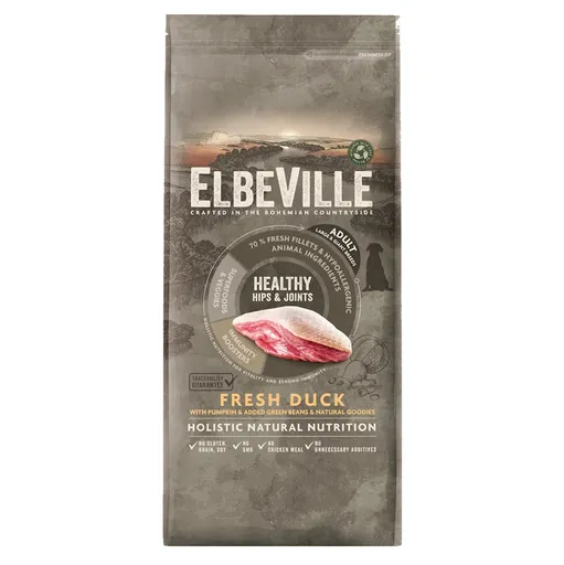 ELBEVILLE Healthy Hips and Joints Fresh Duck granule pre psov 11,4 kg