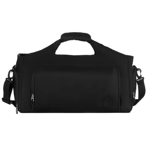 Čierna športová cestovná taška Peterson s komorou na obuv a termo priehradkou