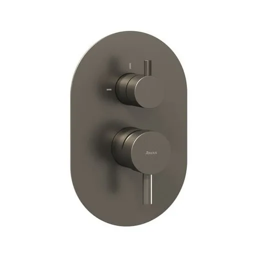 Ravak Espirit sprchová a vaňová batéria bez podomietkového telesa grafit kartáčovaný X070325