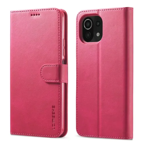 IMEEKE Peňaženkový kryt Xiaomi Mi 11 ružový