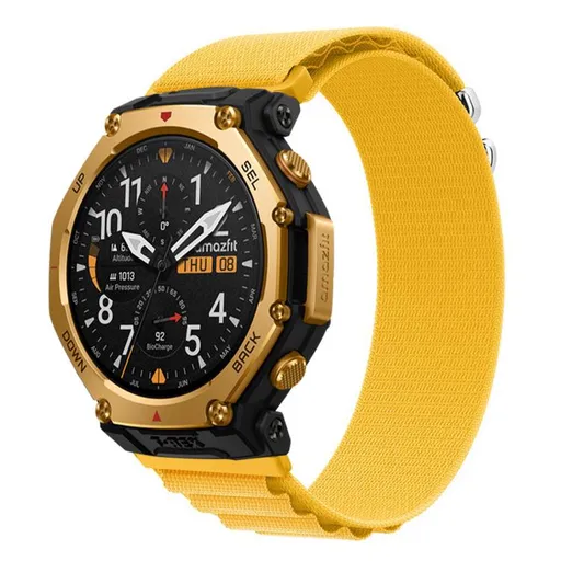 NYLON Vymeniteľný remienok pre Amazfit T-Rex 3 Pro 48mm žltý