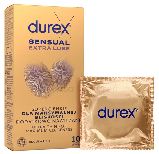 DUREX Sensual Extra Lube kondóm 10ks