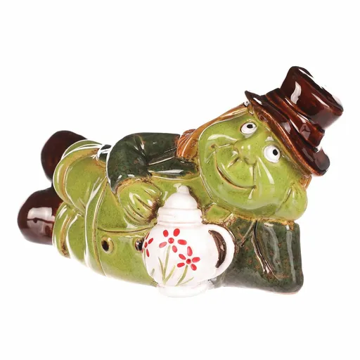 Záhradná dekorácia Vodník ležiaci, keramika, 10 x 10 x 13 cm, 13 cm