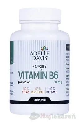 Adelle Davis Vitamín B6 50 mg 60 kapsúl