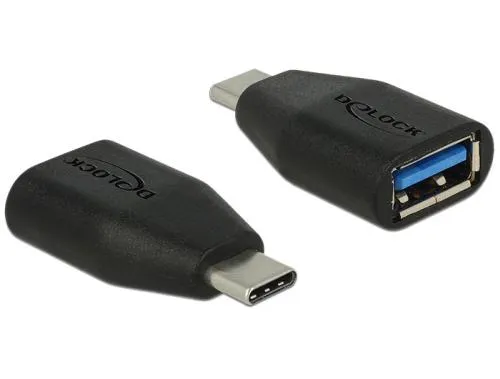 Delock Adaptér SuperSpeed USB 10 Gbps (USB 3.1 Gen 2) USB Type-C™ samec > Typ-A samica