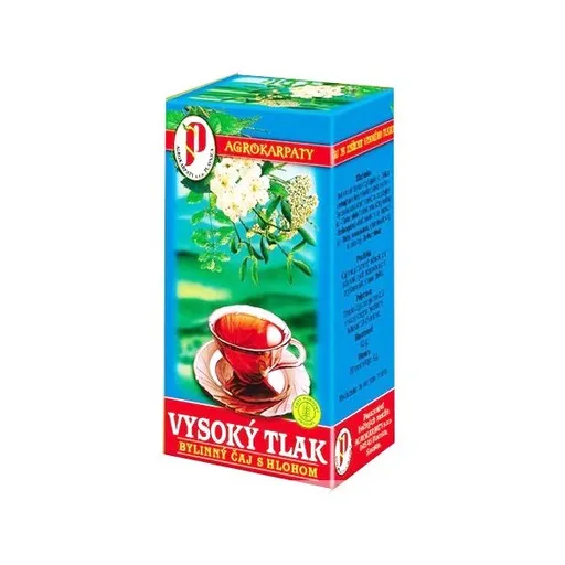 Agrokarpaty - Čaj na vysoký tlak s hlohom, 20x2g