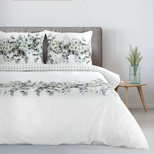 ArtFir Obliečky na dvojlôžko NIKA 56 | biela/mätová 220 x 200 cm