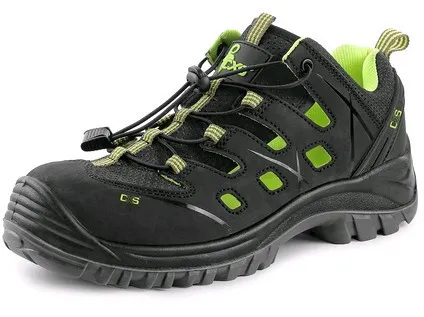 Obuv sandál CXS Universe Solar S1P ESD, čierno-zelená, veľ. 37