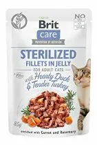 Brit Care Cat Fillets in Jelly Sterile Duck & Turkey 85g