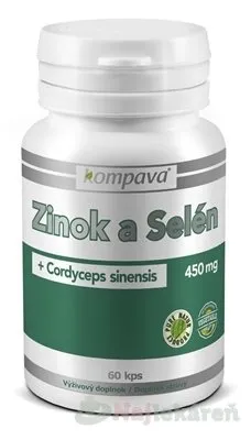 Kompava Zinok + Selén + Cordyceps Sinensis 60 kapsúl