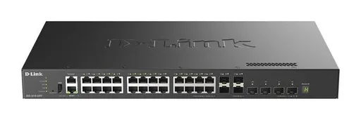 D-Link DXS-3410-32XY/E - 10G L3 Stackable Managed Switches, 24*10GBASE-T + 4*10G SFP+ + 4*25G SFP28 Multi-Gigabit