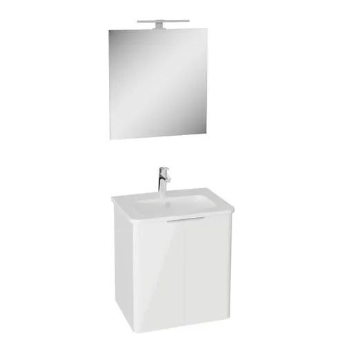VitrA Mia kúpeľňová zostava s umývadlom 56,5x62,5x44,5 cm biela lesk MIASETPR60B
