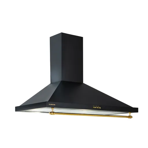 Klarstein Montblanc 90, digestor, 90 cm, nástenný, 610m³/h, LED, lišta, biely