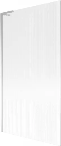 MEXEN/S - Next L vaňová zástena FIX 100 x 150, prúžky, chróm 895-100-000-03-09-01