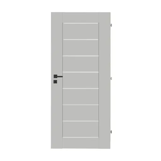Interiérové dvere Naturel Perma pravé 60 cm sivá matná PERMASM60L