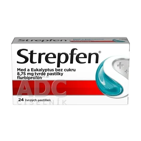 Strepfen Med a Eukalyptus bez cukru