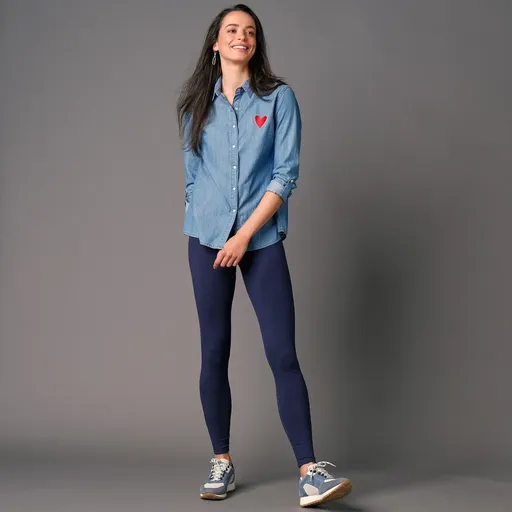 Jednofarebné legíny s pružným pásom