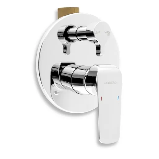 Novaservis Nobless Tina sprchová a vaňová batéria vrátane podomietkového telesa chróm 38050R.0