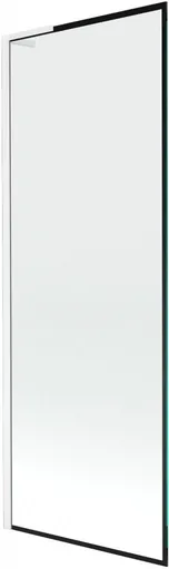 MEXEN/S - Next L vaňová zástena FIX 70 x 150, čierna vzor, biela 895-070-000-03-70-20