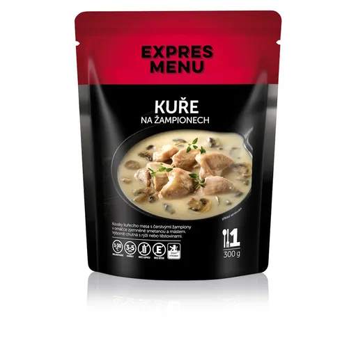 EXPRES MENU Kurča na šampiňónoch bez lepku 1 porcia