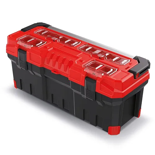 Kufor na náradie KISTENBERG TITAN PLUS červený 752x300x304mm