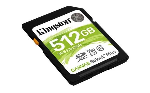 Kingston 1TB SDXC 150MB/s Read, UHS-I Speed Class, U3, V30 Gen3