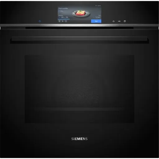 Vstavaná kombinovaná parná rúra Siemens 60 x 60 cm čierna HS758G3B1
