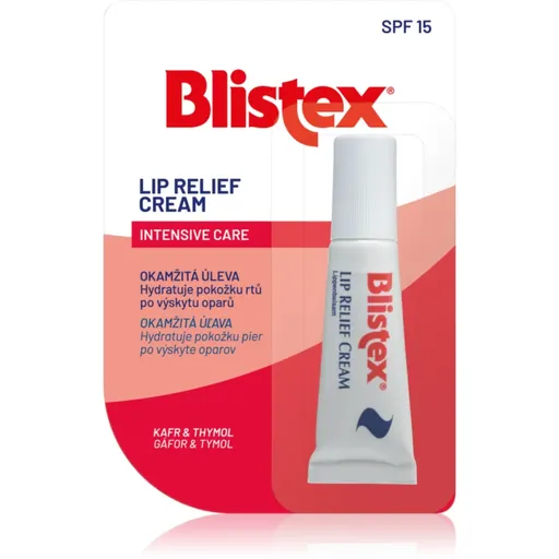 Blistex Lip Relief Cream balzam na suché a popraskané pery SPF 15 6 ml