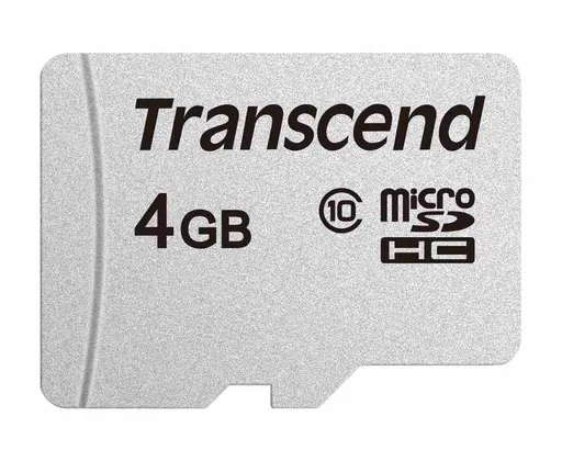 TRANSCEND MicroSDHC karta 4GB 300S, Class 10, bez adaptéra