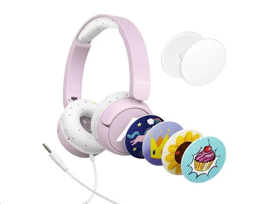 LAMAX SoundKid1 - náhlavné slúchadlá - ružová