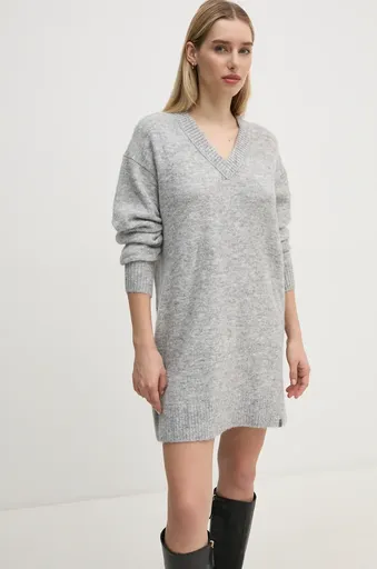 Šaty s prímesou vlny Calvin Klein Jeans