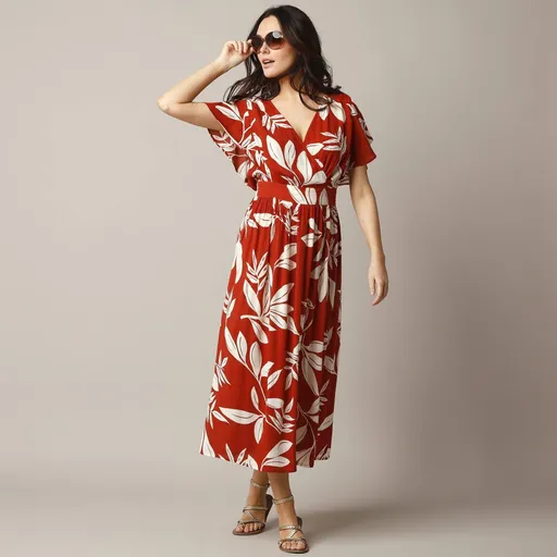 Šaty s efektom prekríženia a XXL potlačou