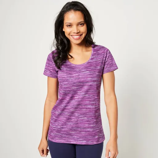 Melírované tričko s krátkymi rukávmi, z bio bavlny